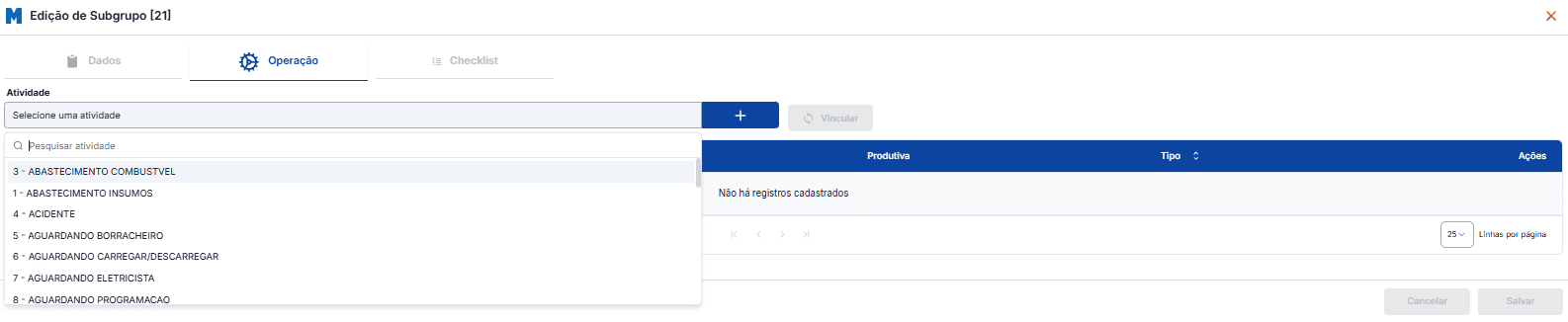 Edição de subgrupo